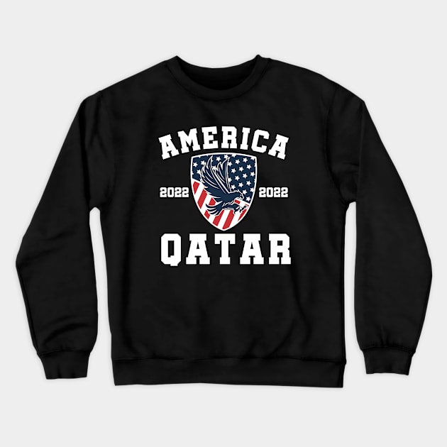 USA Soccer World Cup Crewneck Sweatshirt by footballomatic